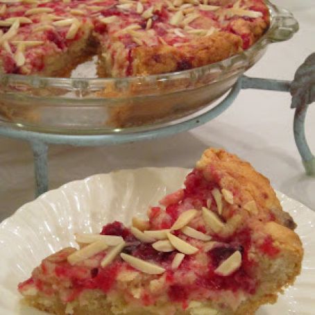 White Chocolate and Cranberry Swirl Cookie Pie