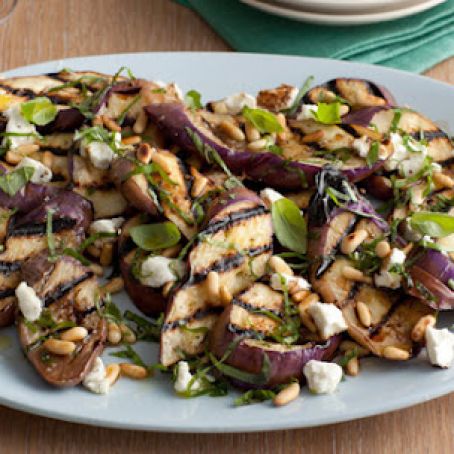 Grilled Eggplant with Goat Cheese Salad