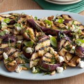 Grilled Eggplant with Goat Cheese Salad