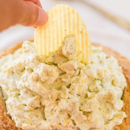 Creamy Ranch and Cheese Bread Bowl Dip