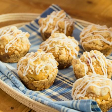 Cherry-Cream Cheese Crumb Cake Bombs