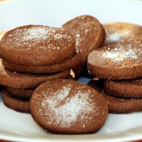 Mocha Shortbread Cookies