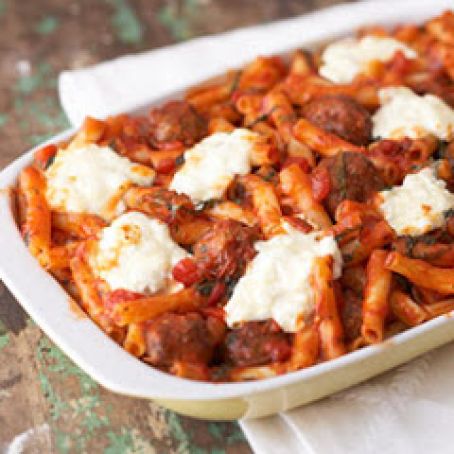 Cheesey Italian Meatball Casserole