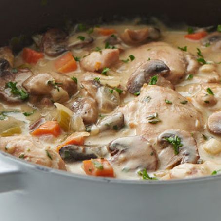 Creamy Chicken and Mushroom Fricassee