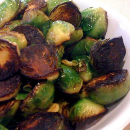 Brussel Sprouts with Vinegar Glazed Red Onions