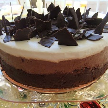 Triple Chocolate Mousse Cake