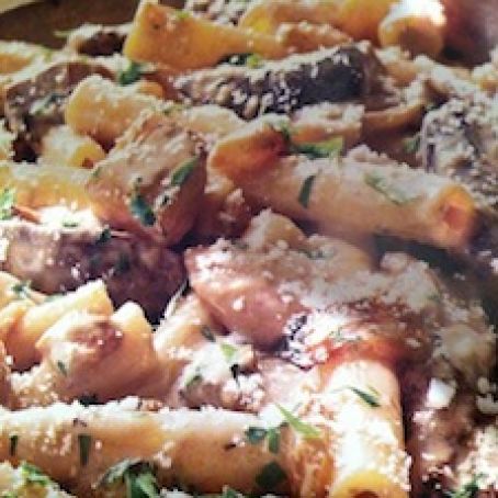 Ziti with Portobello Mushrooms