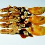Duck Tongues with Pear and Lychee Turnovers