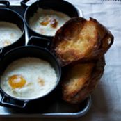 Farm Egg Baked in Celery Cream