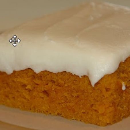 Pumpkin Bars with Cream Cheese Frosting