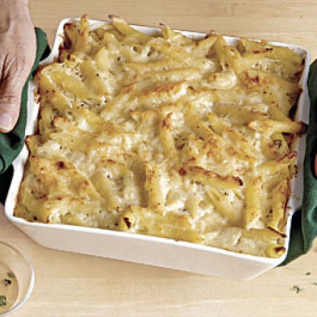 Baked Penne with Cauliflower and Cheese