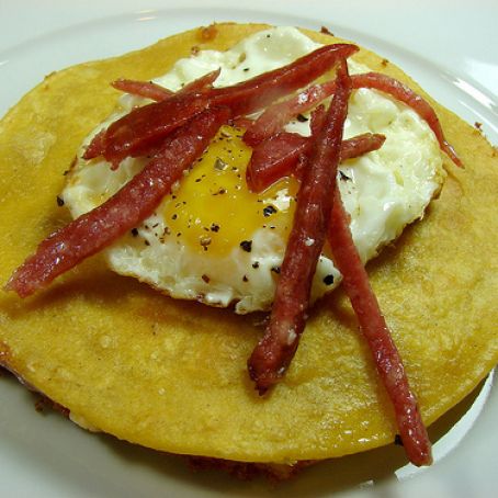 Sausage and Egg Tostadas