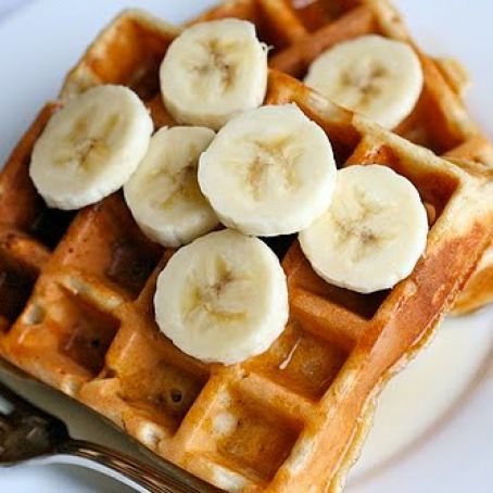 Banana Bread Waffles