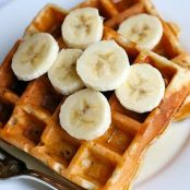 Banana Bread Waffles