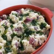 Smashed Red-Skinned Potatoes with Herb Oil