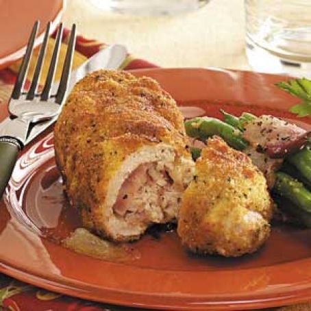 Golden Chicken Cordon Bleu Recipe