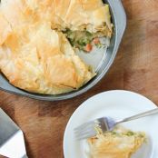 Vegan Chicken Pot Pie with a Flaky Phyllo Crust - Luminous Vegans