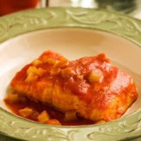 Bloody Mary-Steamed Salmon