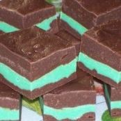 Layered Mint Fudge Recipe