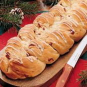 Cranberry Eggnog Braid