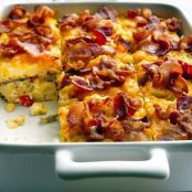 Bacon and Hash Brown Egg Bake