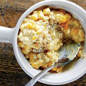 Corn Casserole with Cheddar and Bacon Recipe | SAVEUR