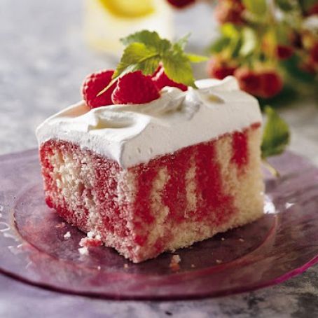 Raspberry Poke Cake