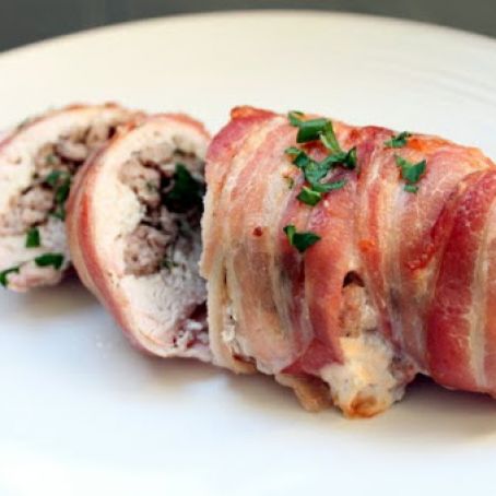 Double-Pork Stuffed Chicken Breasts