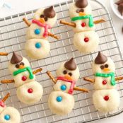 Candy-Kissed Snowman Cookies