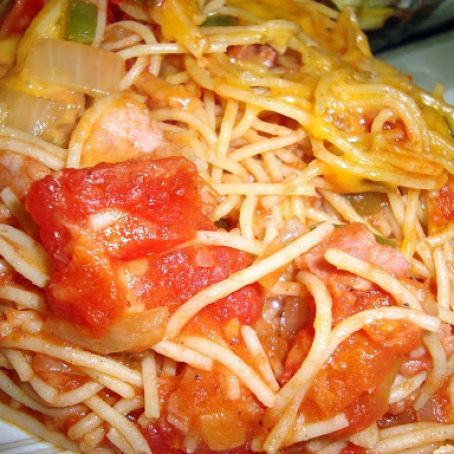 Cheesy Ham and Pasta Casserole