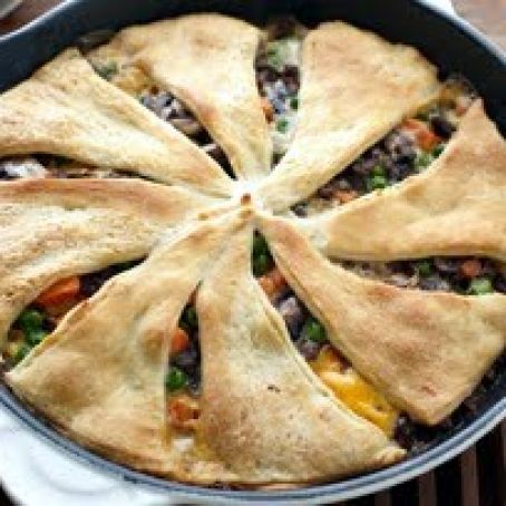 Beef-Vegetable Skillet Bake