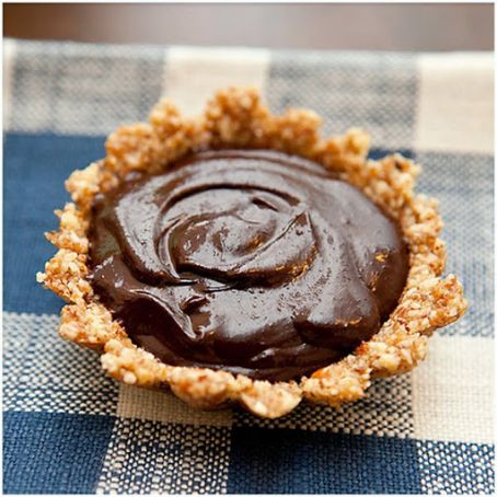 Chilled Truffle Tart With A Buttery Almond Meal Crust