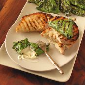 Chard Wrapped Grilled Mozzarella