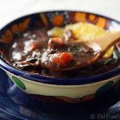 Tropical Black Bean and Collard Green Soup