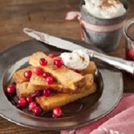Fancy and Fast Cranberry Ginger French Toast