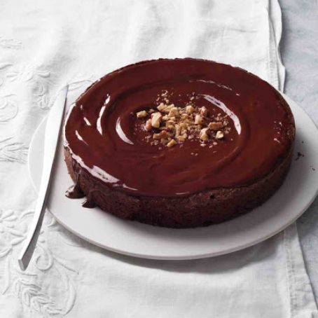 Flourless Chocolate-Walnut Torte