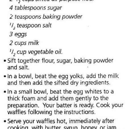 Waffle Batter