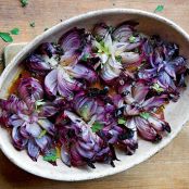 Roasted Red Onion Flowers
