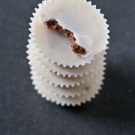 Vanilla Bean Coconut Butter Cups with Chocolate Peanut Butter