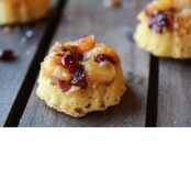 Pineapple Upside-Down Salted Caramel Bundt Cakes