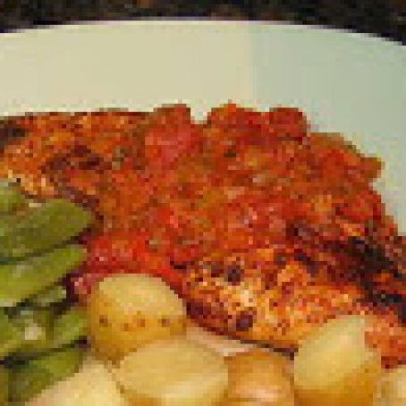 Red snapper in creole sauce