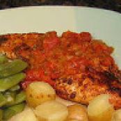 Red snapper in creole sauce