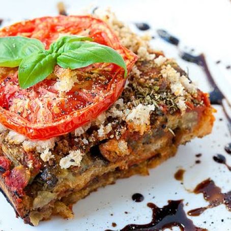 Rustic Bread & Eggplant Lasagna