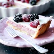 Raspberry Custard pie