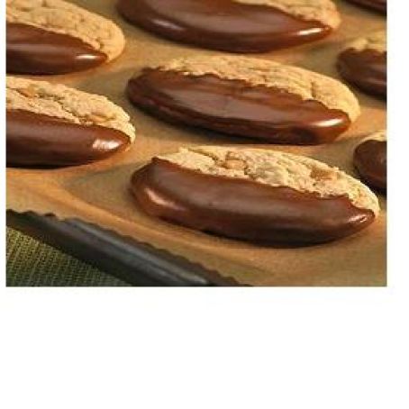 Chocolate Dipped Toffee Bits Cookies