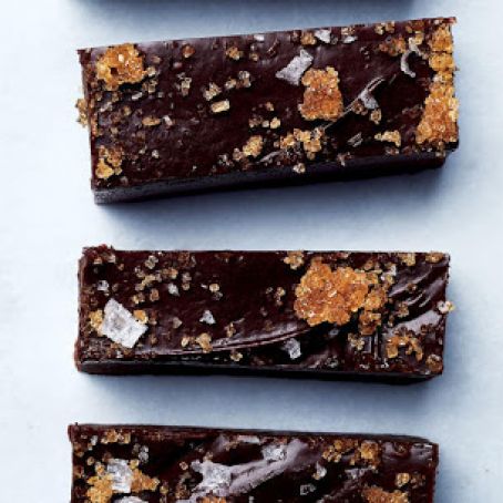 Chocolate Fudge with Bourbon Sugar