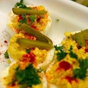 Deviled Egss with Champagne vinegar