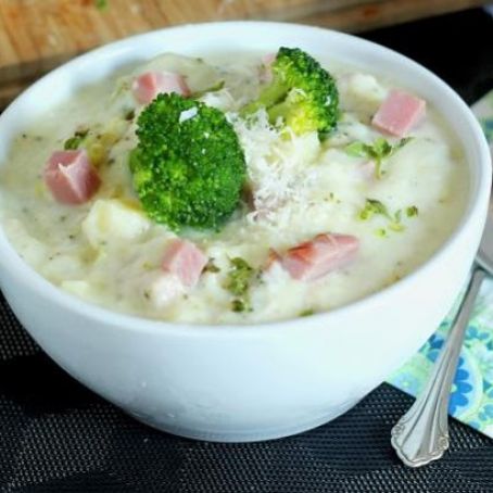 Ham Broccoli Cheddar Chowder