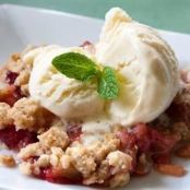 Rhubarb Strawberry Crunch