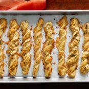 Cheesy Garlic & Herb Twists